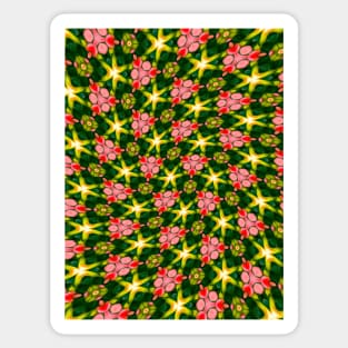 Cute Tropical Flower Pattern Sticker